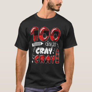 100 dagen Cray Cray 100 dagen schoolbuffalo Pla T-shirt