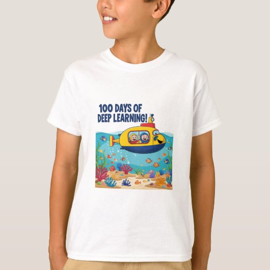 100 dagen Deep Learning Boys T-shirt (Voorkant)