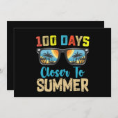 100 dagen dichter bij de zomervakantie school kaart (Voorkant / Achterkant)