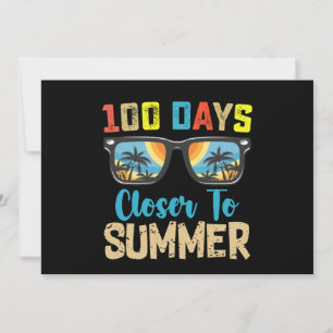 100 dagen dichter bij de zomervakantie school kaart
