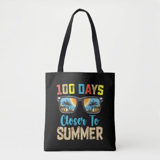 100 dagen dichter bij de zomervakantie school tote bag (Voorkant)