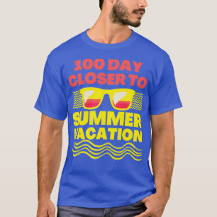 100 dagen dichter bij zomervakantie 100 dagen sch t-shirt