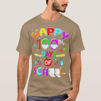 100 dagen docent schoolmasker en student t-shirt