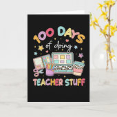 100 dagen doen leraar spullen Cute Pastel School Kaart (Gele Bloem)