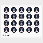100 dagen Drip 0 fouten honkbal school swag Ronde Sticker (Vel)