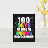 100 dagen een geweldige kleuter 100th kaart (Gele Bloem)