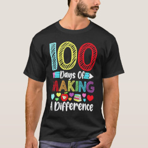 100 dagen een verschil maken kleuterschool t-shirt