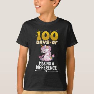 100 dagen eenhoornschool die een verschil maakt t-shirt