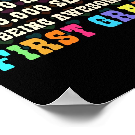 100 dagen eerste graad school 100 dagen poster (Hoek)