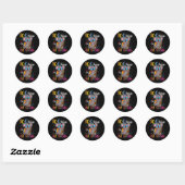 100 dagen eerste klas Koala 100e dag school Ronde Sticker (Vel)
