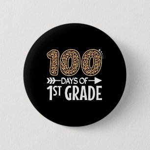 100 dagen eerste klas leraar student 100e dag ronde button 5,7 cm