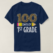 100 dagen eerste klas leraar student 100e dag t-shirt (Design voorkant)