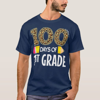 100 dagen eerste klas leraar student 100e dag t-shirt