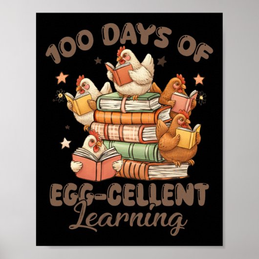 100 Dagen Egg-stra Slimmer Leraar Kinderen 100e Da Poster (Voorkant)