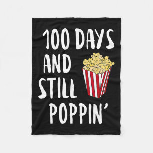100 dagen en nog popcorn popcorn Kinder 100e dag o Fleece Deken
