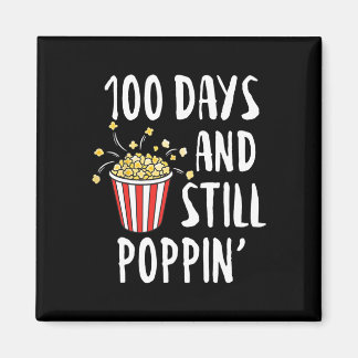 100 dagen en nog popcorn popcorn Kinder 100e dag o Magneet