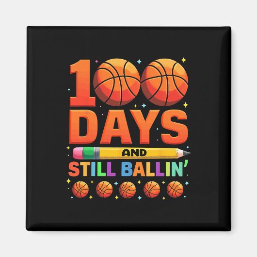 100 dagen en nog steeds Bylling Sketll Magneet (Voorkant)