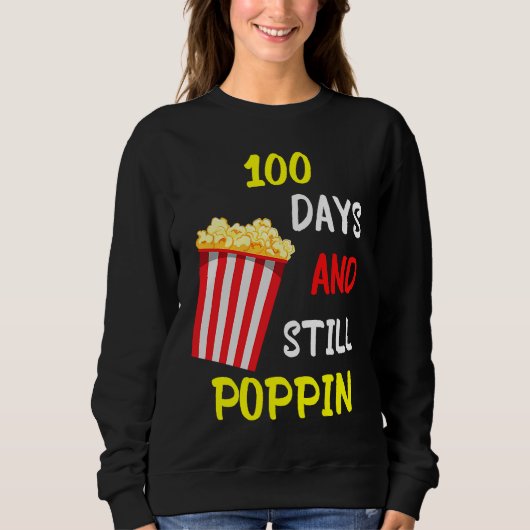 100 dagen en nog steeds knalt Poppodium Kids 100st Trui (Voorkant)