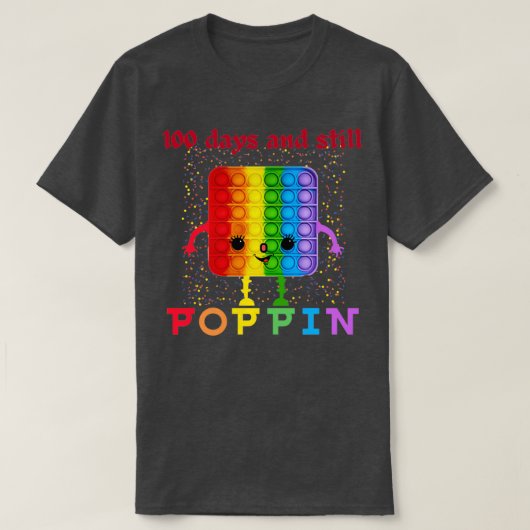 100 dagen en nog steeds papil 100e dag van school t-shirt (Design voorkant)