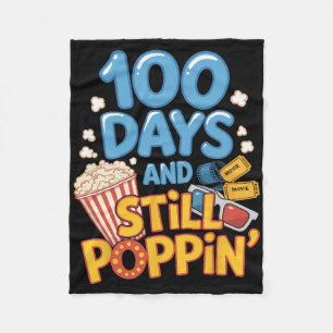 100 Dagen En Nog Steeds Poppin' Grappige Student 1 Fleece Deken