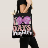 100 dagen felle discobal 100ste schooldag tote bag (Dichtbij)