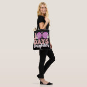 100 dagen felle discobal 100ste schooldag tote bag (Op model)
