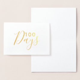 100 dagen folie kaarten