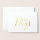 100 dagen folie kaarten (Voorkant met envelop)