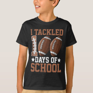 100 dagen Football 100ste dag van school Bo T-shirt