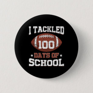 100 dagen Football op school 100 dagen Sma Ronde Button 5,7 Cm
