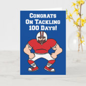 100 dagen Football op school Kaart (Gele Bloem)