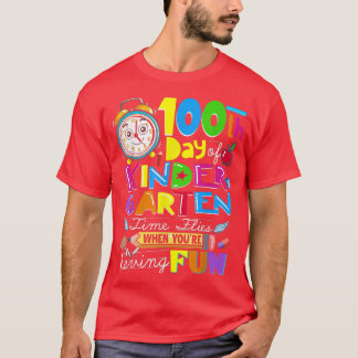 100 dagen gefeliciteerd met het Kind van de leerkr T-shirt