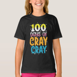 100 dagen gekte 100ste schooldag leraar t-shirt