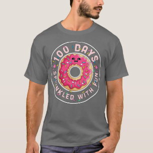 100 dagen gesnoeid met vun donut Kinderen 100e dag T-shirt