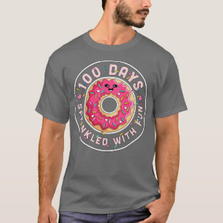 100 dagen gesnoeid met vun donut Kinderen 100e dag T-shirt