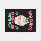 100 dagen gesponnen met vun taart 100e dag van S Fleece Deken (Voorkant (Horizontaal))