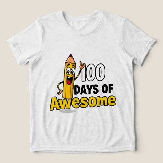 100 dagen Geweldige T-shirt (Design voorkant)