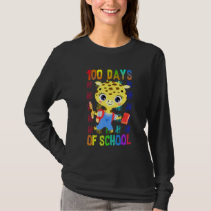 100 dagen Giraffe op school, slimmere Kinderen T-shirt