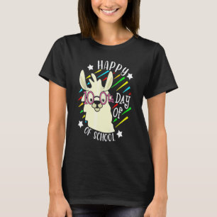 100 Dagen Grappige Alpaca Lama 100ste Dag Te T-shirt