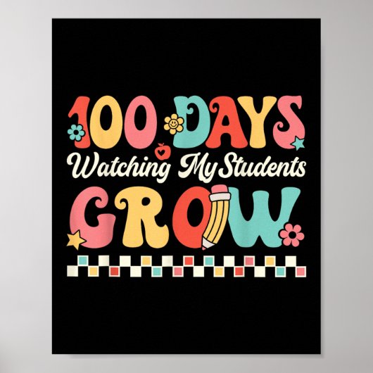 100 dagen groeien met studenten 100ste dag van de poster (Voorkant)