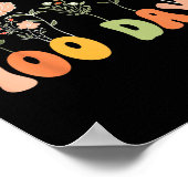 100 Dagen Groeiende Boho Bloemen Leraar 100ste Dag Poster (Hoek)