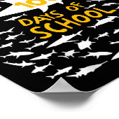 100 dagen haaienliefhebbers op school 1 poster (Hoek)