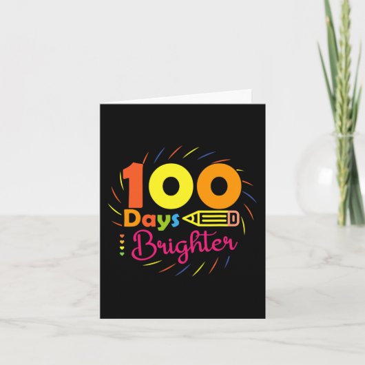 100 dagen helderder - 100 dagen schoolleraar stu kaart (Voorkant)
