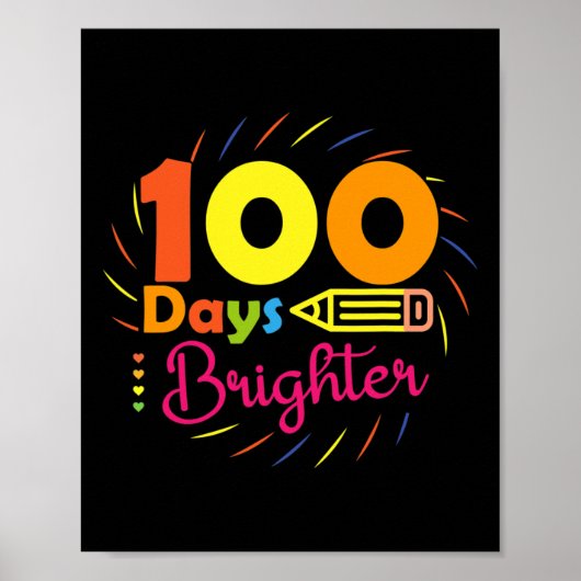 100 dagen helderder - 100 dagen schoolleraar stu poster (Voorkant)
