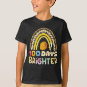100 dagen helderder 100ste dag van de school leraa t-shirt (Voorkant)
