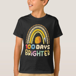 100 dagen helderder 100ste dag van de school leraa t-shirt