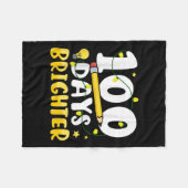 100 dagen helderder 100ste dag van school 100 dage fleece deken (Voorkant (Horizontaal))