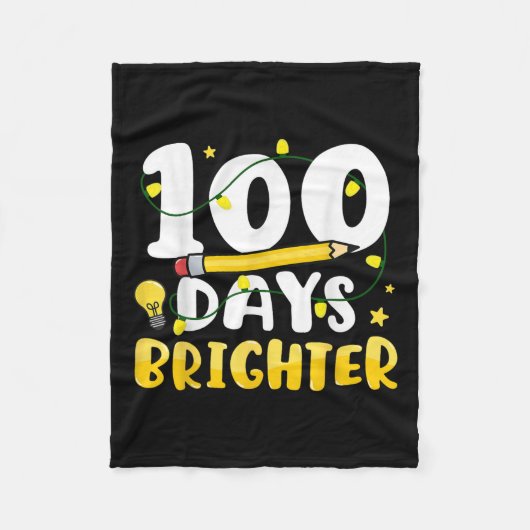 100 dagen helderder 100ste dag van school 100 dage fleece deken (Voorkant)