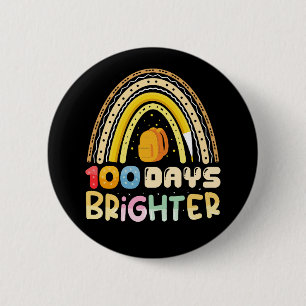 100 Dagen Helderder 100ste Dag Van School Leraar Ronde Button 5,7 Cm