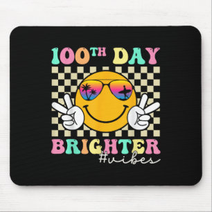 100 dagen helderder glimlach gezicht 100ste dag va muismat
